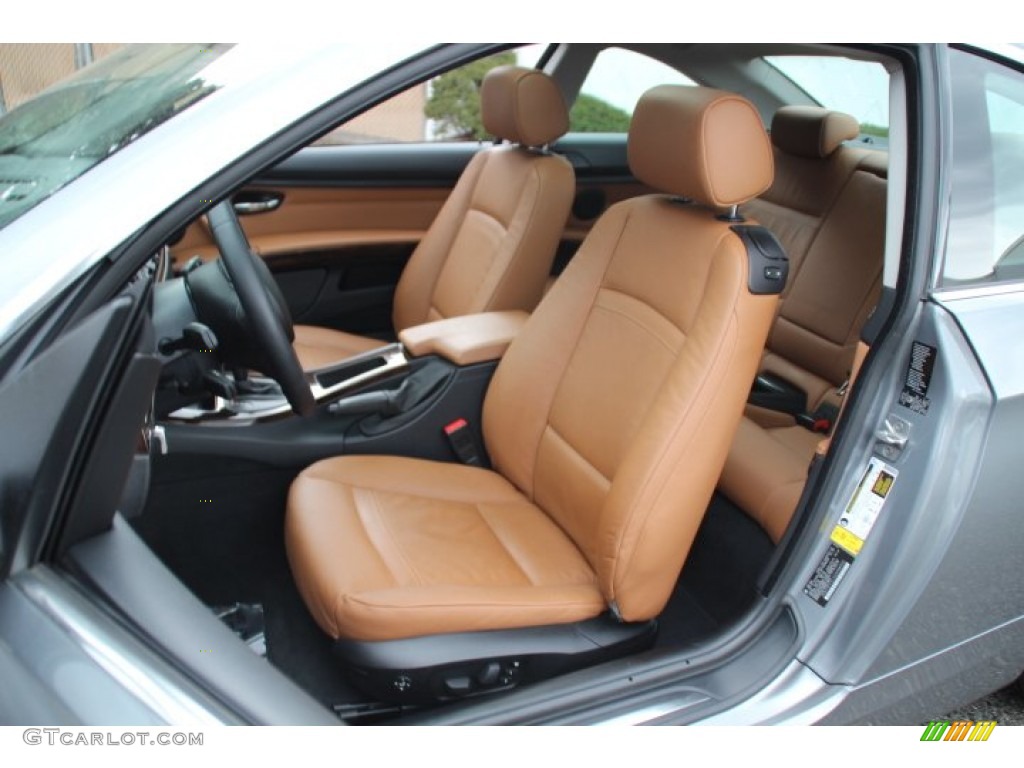2010 3 Series 328i xDrive Coupe - Space Gray Metallic / Saddle Brown Dakota Leather photo #12