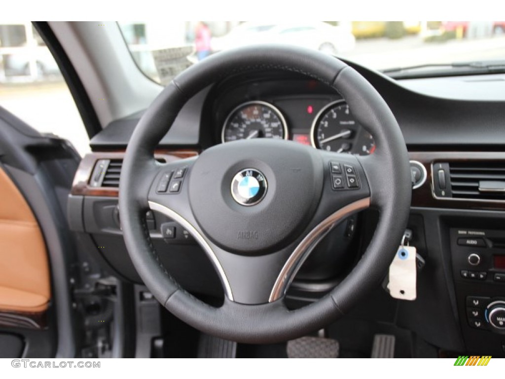 2010 3 Series 328i xDrive Coupe - Space Gray Metallic / Saddle Brown Dakota Leather photo #16