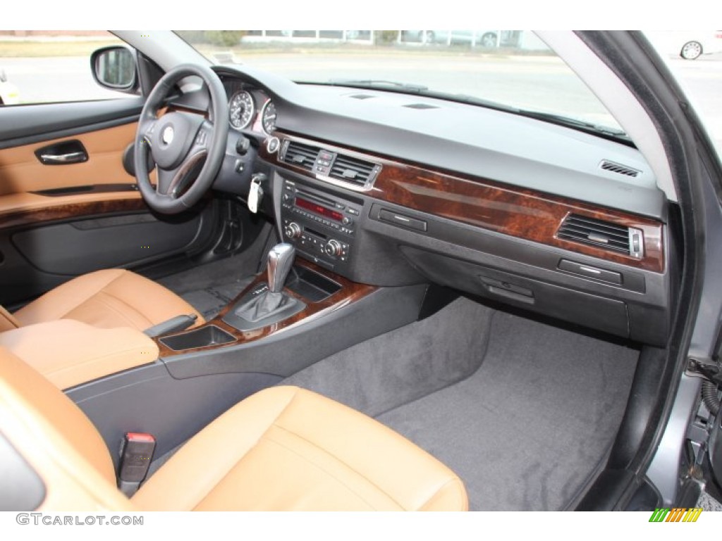 2010 3 Series 328i xDrive Coupe - Space Gray Metallic / Saddle Brown Dakota Leather photo #25