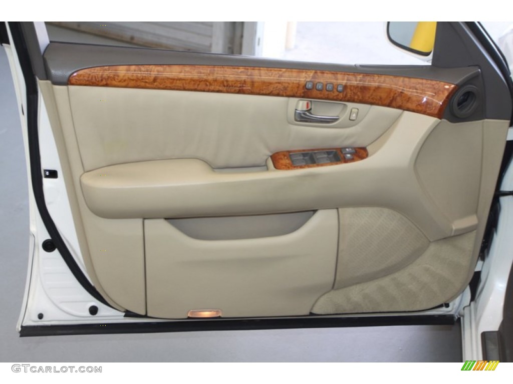 2005 Lexus LS 430 Sedan Cashmere Door Panel Photo #78893403