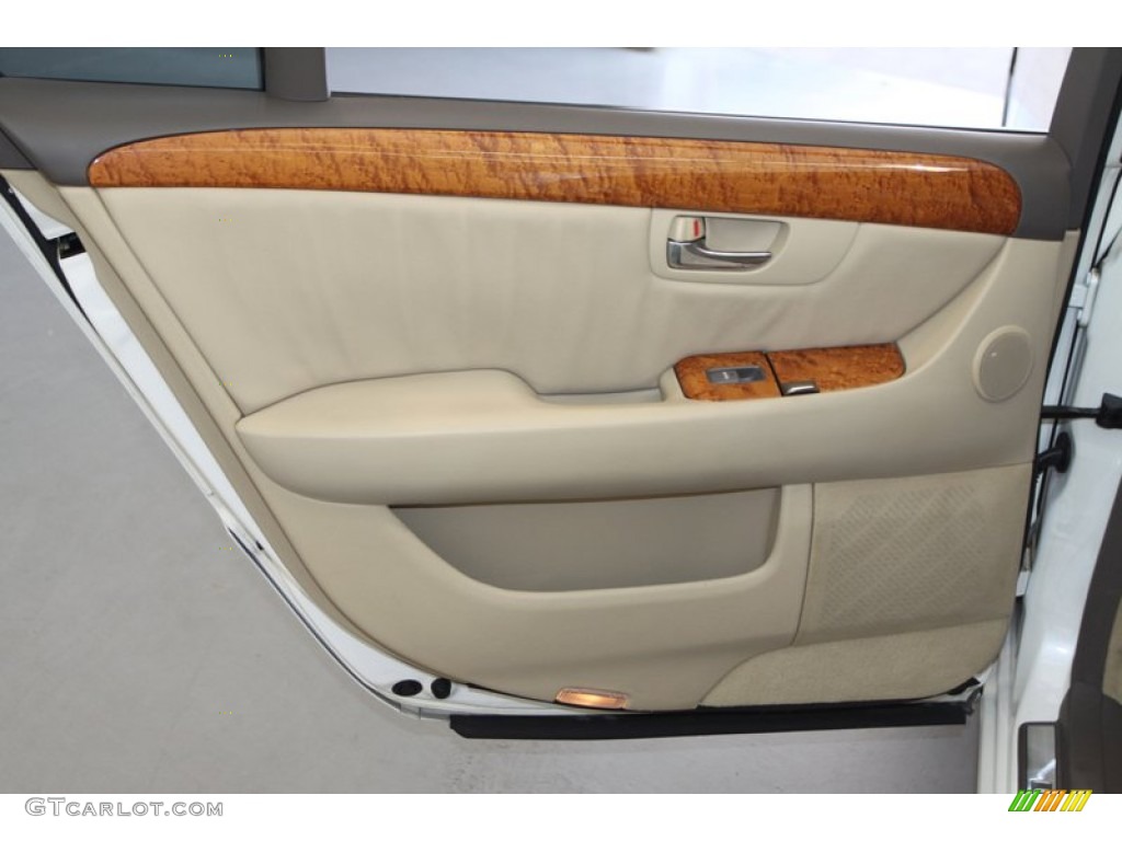 2005 Lexus LS 430 Sedan Cashmere Door Panel Photo #78893727