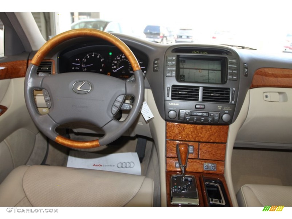 2005 Lexus LS 430 Sedan Cashmere Dashboard Photo #78893757