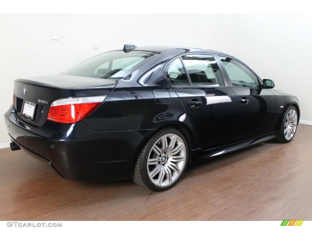Carbon Black Metallic 2008 BMW 5 Series 550i Sedan Exterior Photo #78894127