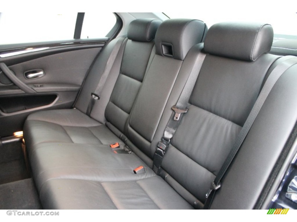 2008 BMW 5 Series 550i Sedan Rear Seat Photo #78894444