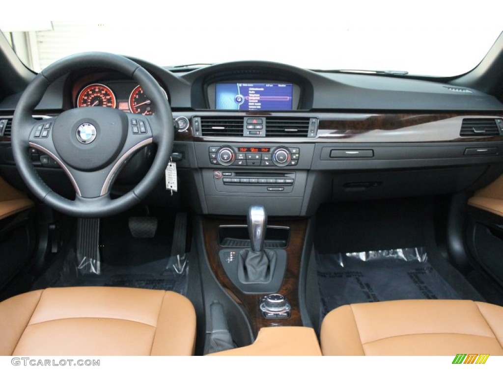 2010 BMW 3 Series 328i Convertible Saddle Brown Dakota Leather Dashboard Photo #78895097