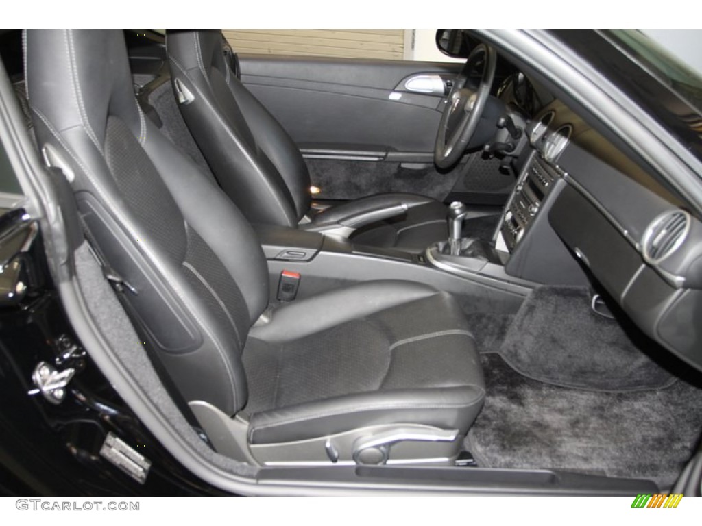 Black Interior 2007 Porsche Cayman S Photo #78895187