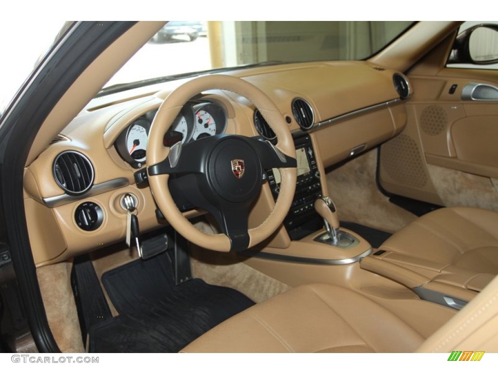 Sand Beige Interior 2011 Porsche Cayman S Photo #78895596