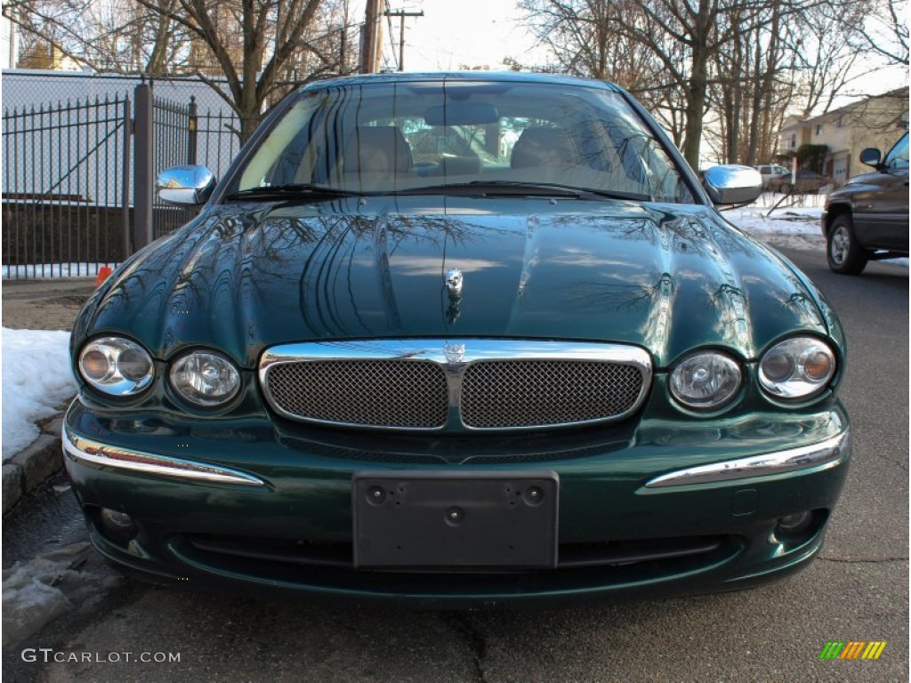2008 X-Type 3.0 Sedan - Emerald Fire Metallic / Ivory photo #2