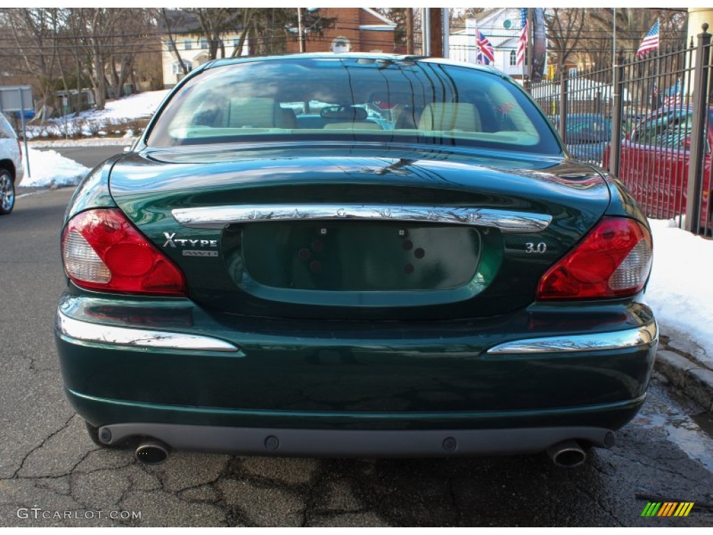 2008 X-Type 3.0 Sedan - Emerald Fire Metallic / Ivory photo #5