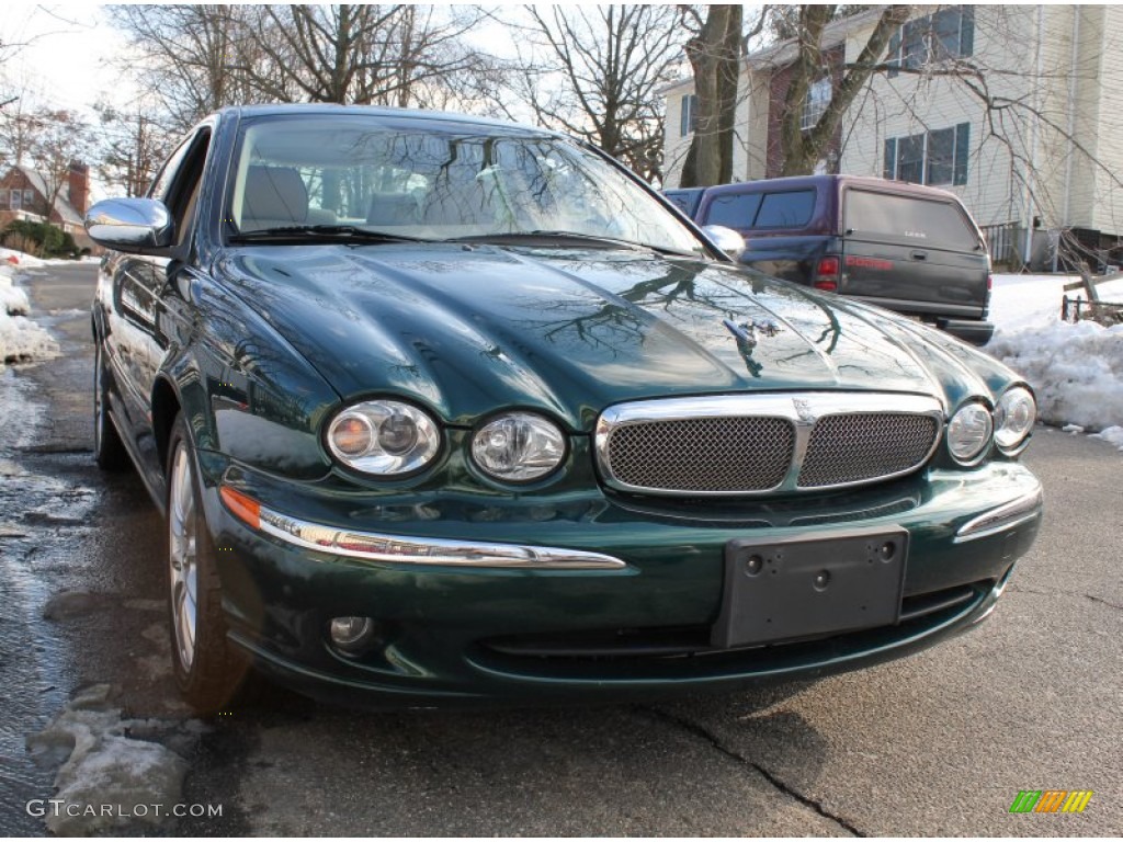 2008 X-Type 3.0 Sedan - Emerald Fire Metallic / Ivory photo #7