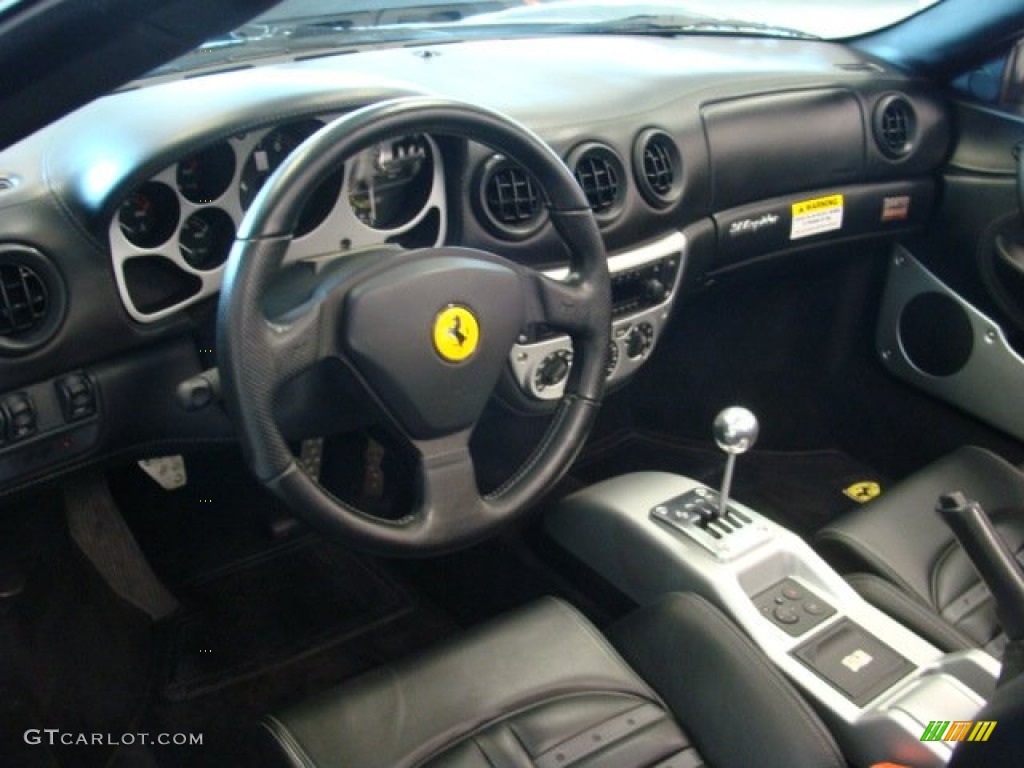 Black Interior 2004 Ferrari 360 Spider Photo #78896714