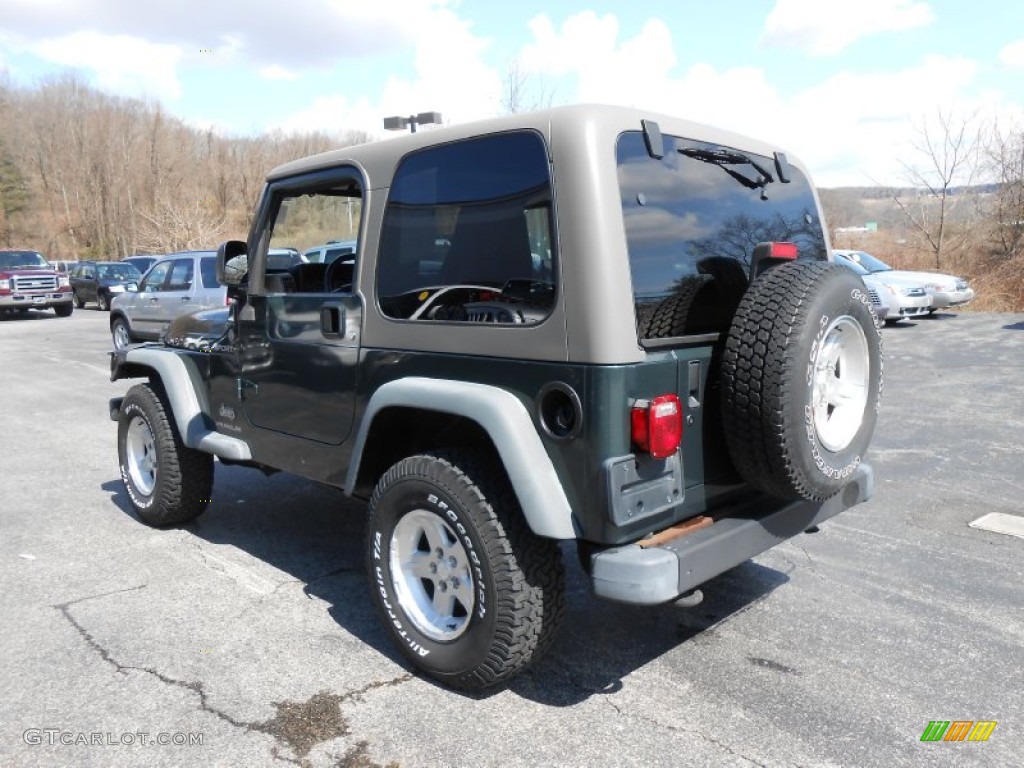 2004 Wrangler Sport 4x4 - Shale Green Metallic / Khaki photo #5