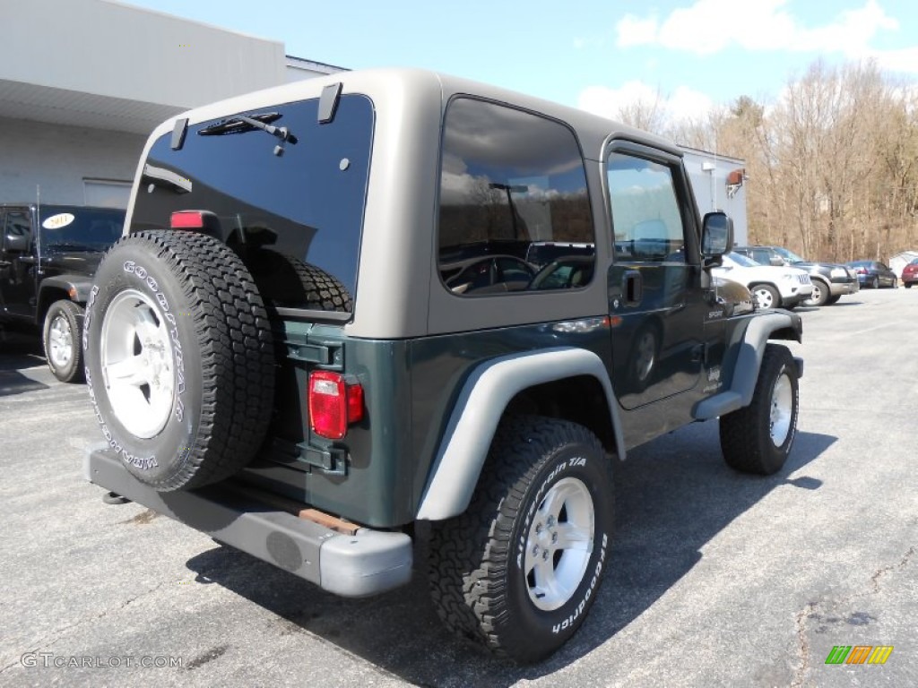 2004 Wrangler Sport 4x4 - Shale Green Metallic / Khaki photo #7