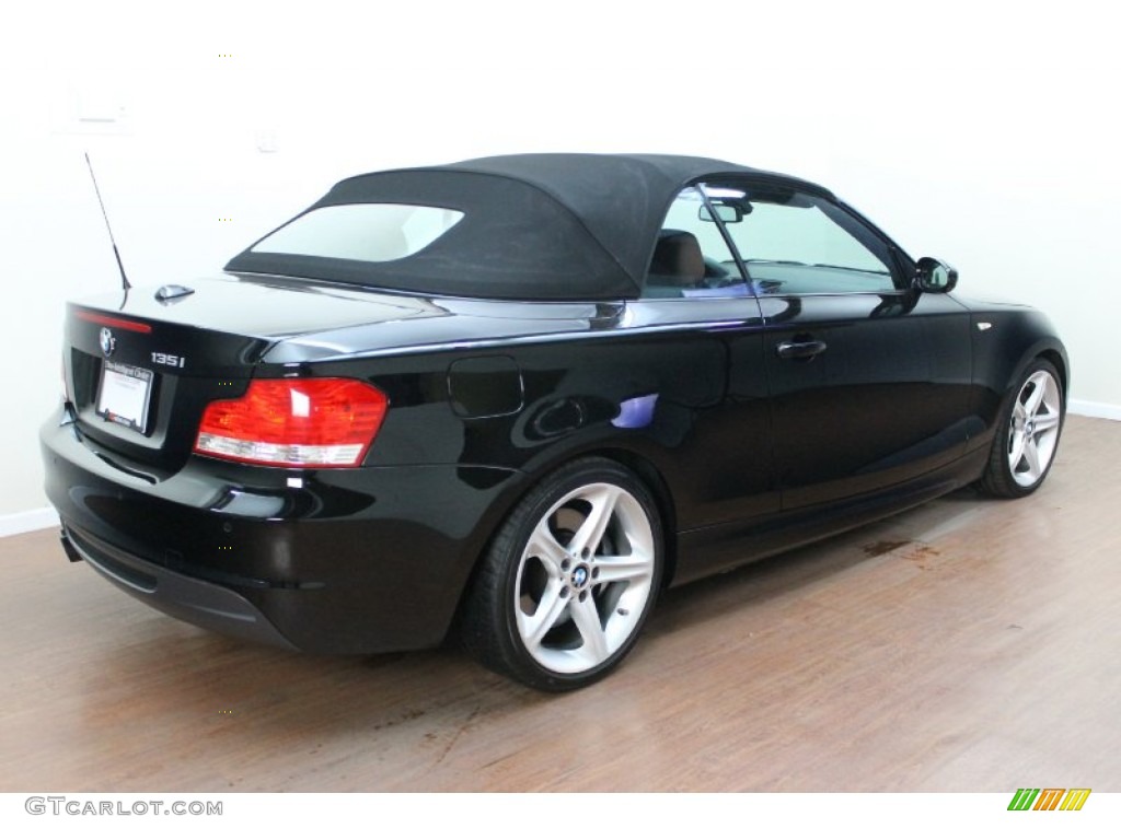 2008 1 Series 135i Convertible - Jet Black / Terracotta Boston Leather photo #6