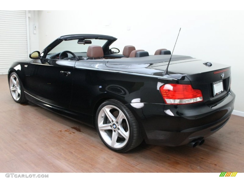 2008 1 Series 135i Convertible - Jet Black / Terracotta Boston Leather photo #7