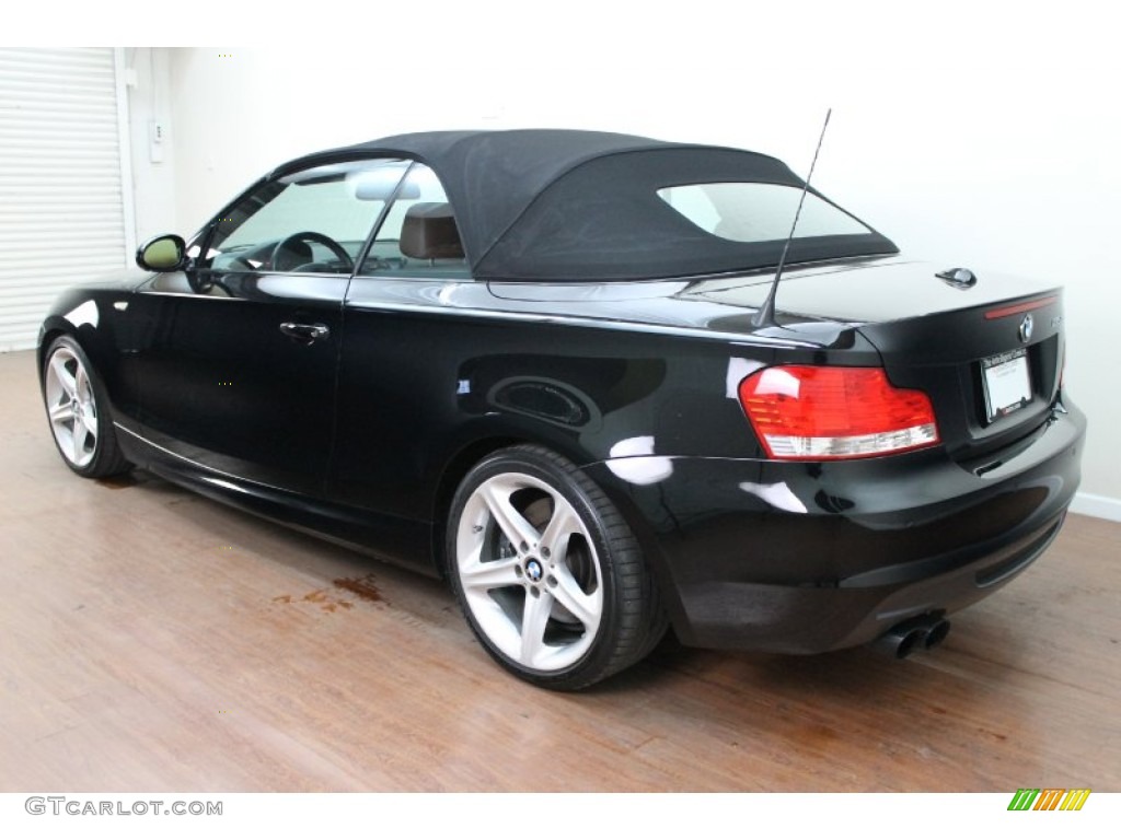 2008 1 Series 135i Convertible - Jet Black / Terracotta Boston Leather photo #8