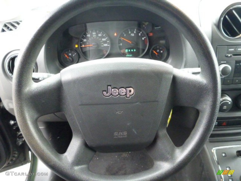 2010 Jeep Compass Sport 4x4 Dark Slate Gray Steering Wheel Photo #78897192