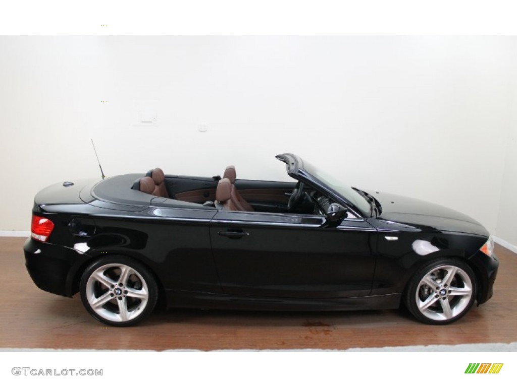 2008 1 Series 135i Convertible - Jet Black / Terracotta Boston Leather photo #9