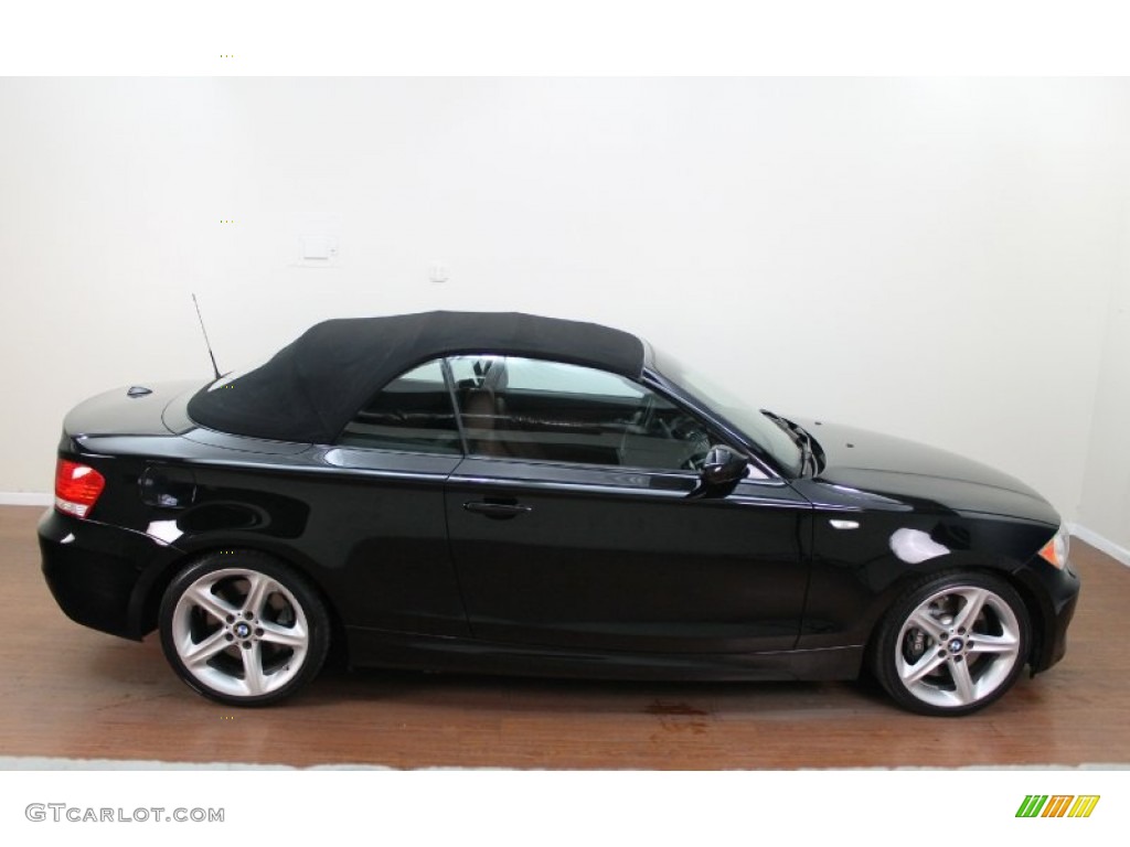 2008 1 Series 135i Convertible - Jet Black / Terracotta Boston Leather photo #10