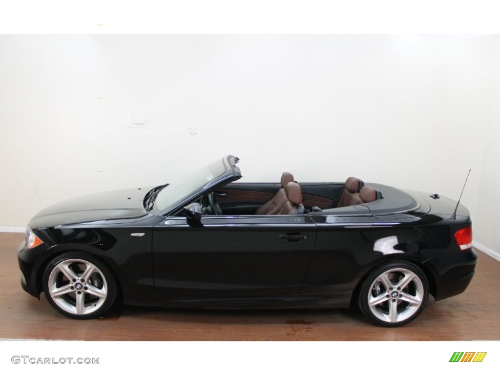 2008 1 Series 135i Convertible - Jet Black / Terracotta Boston Leather photo #11