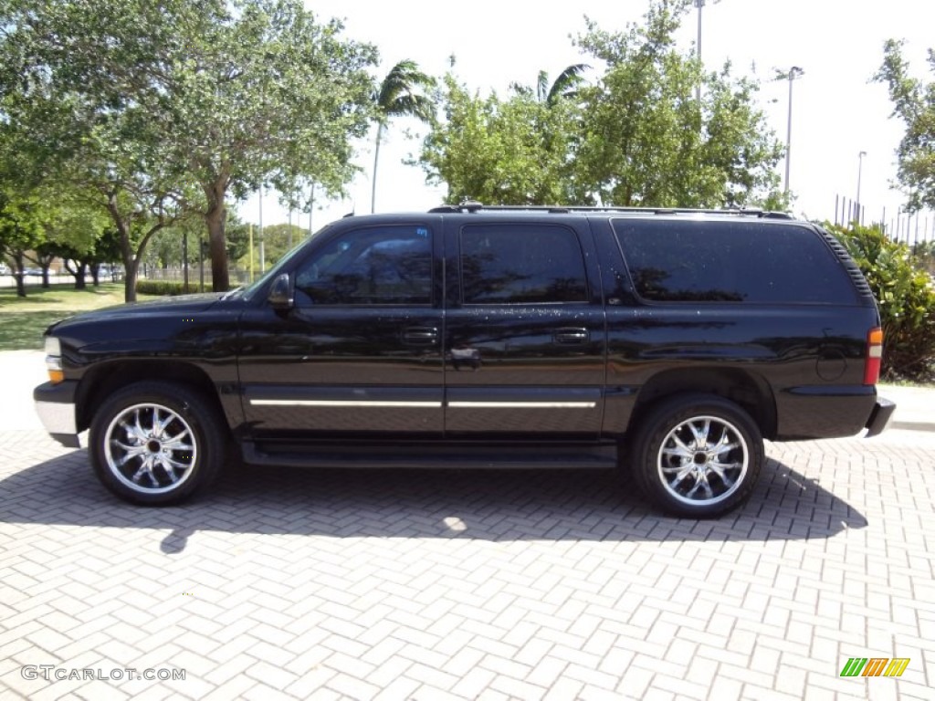 2003 Suburban 1500 LT - Black / Tan/Neutral photo #3