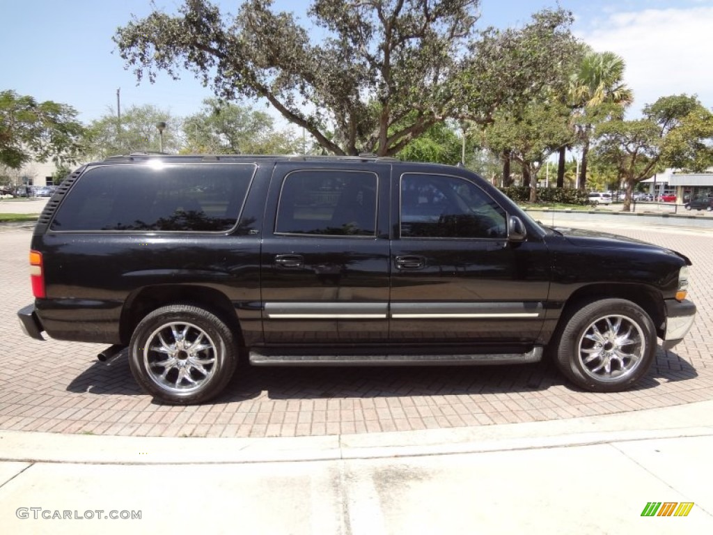 2003 Suburban 1500 LT - Black / Tan/Neutral photo #4