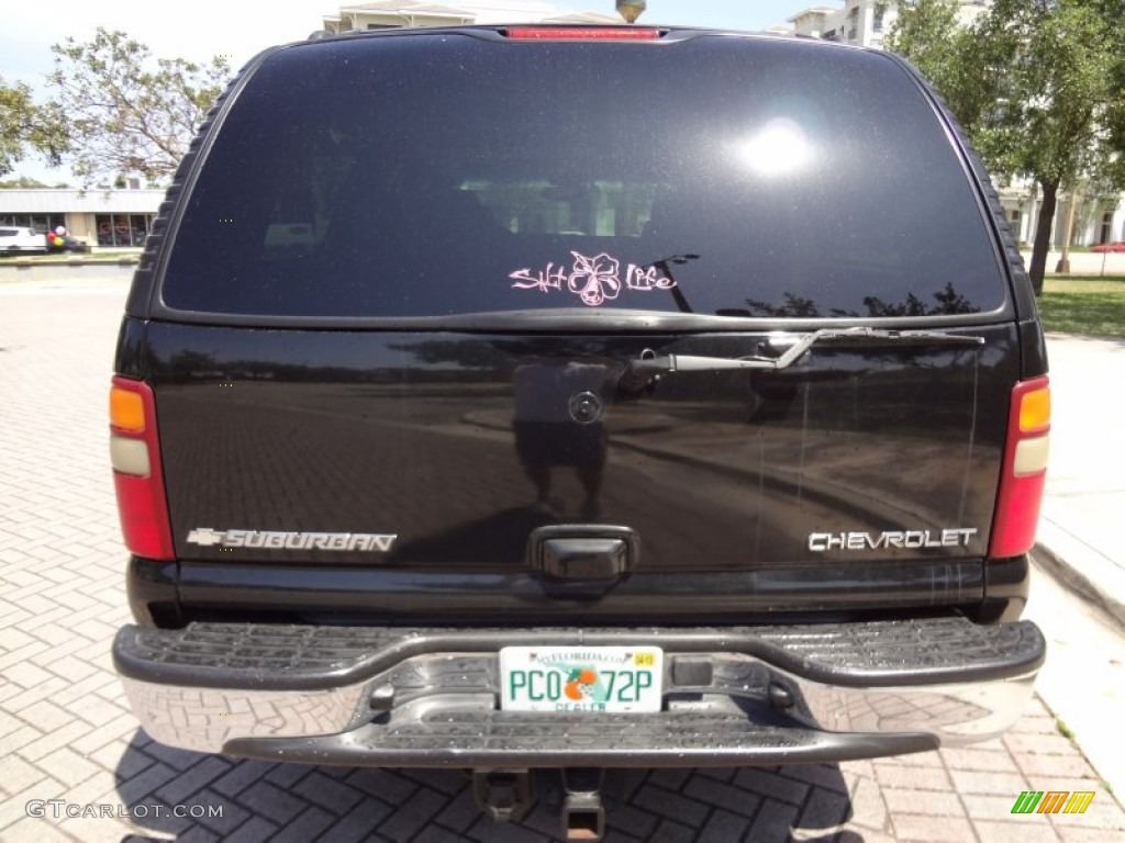 2003 Suburban 1500 LT - Black / Tan/Neutral photo #6