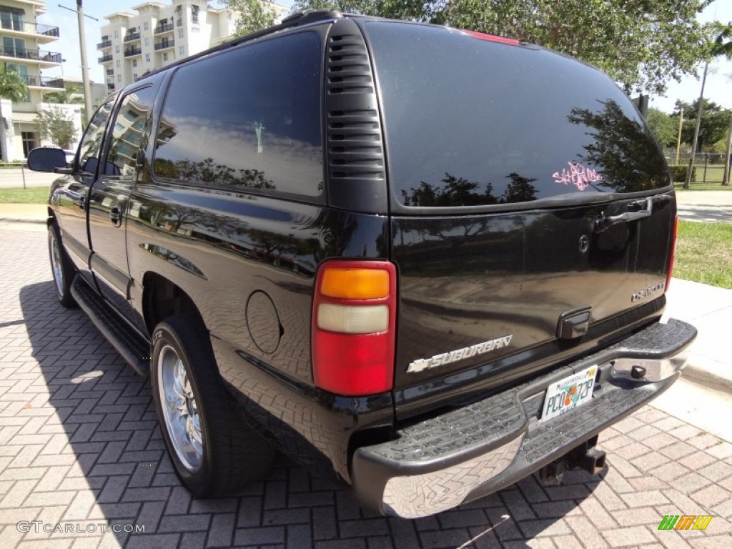 2003 Suburban 1500 LT - Black / Tan/Neutral photo #7