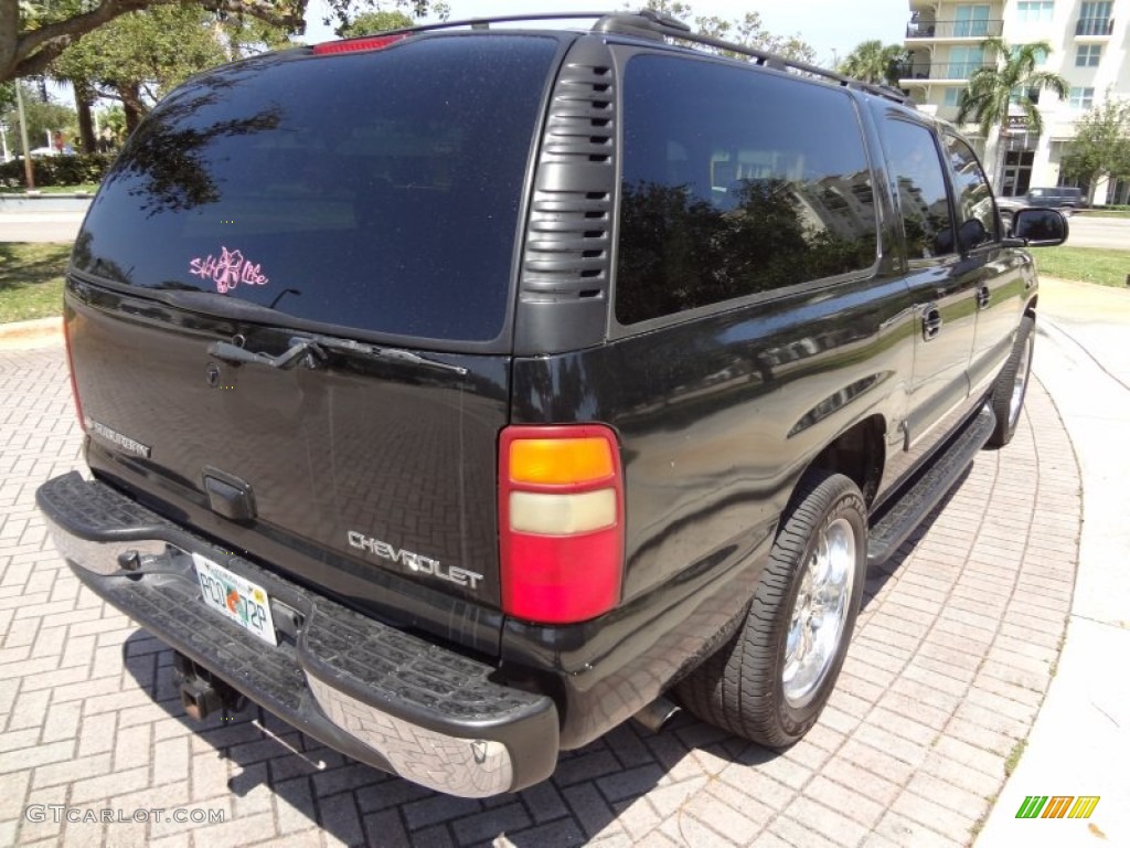 2003 Suburban 1500 LT - Black / Tan/Neutral photo #8