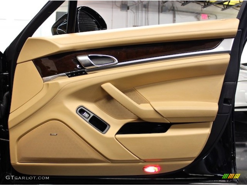 2010 Porsche Panamera Turbo Luxor Beige Door Panel Photo #78900117