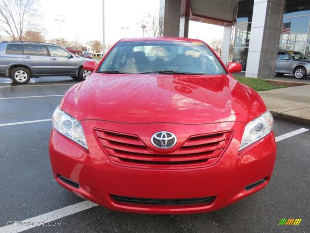 2008 Camry LE V6 - Barcelona Red Metallic / Ash photo #2