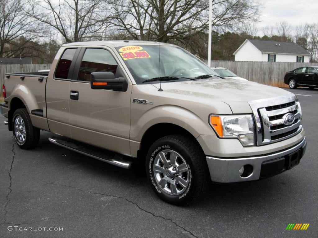 Amber Gold Metallic 2009 Ford F150 XLT SuperCab Exterior Photo #78903381