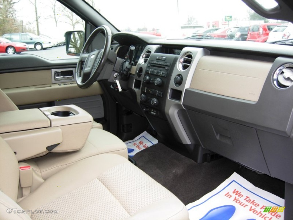 Camel/Tan Interior 2009 Ford F150 XLT SuperCab Photo #78903434