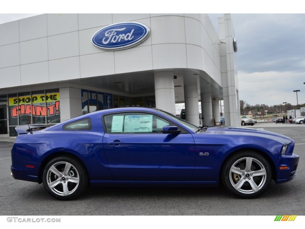 Deep Impact Blue Metallic 2013 Ford Mustang GT Premium Coupe Exterior Photo #78904161