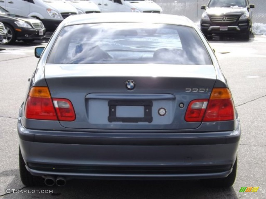 2001 3 Series 330i Sedan - Steel Blue Metallic / Grey photo #4