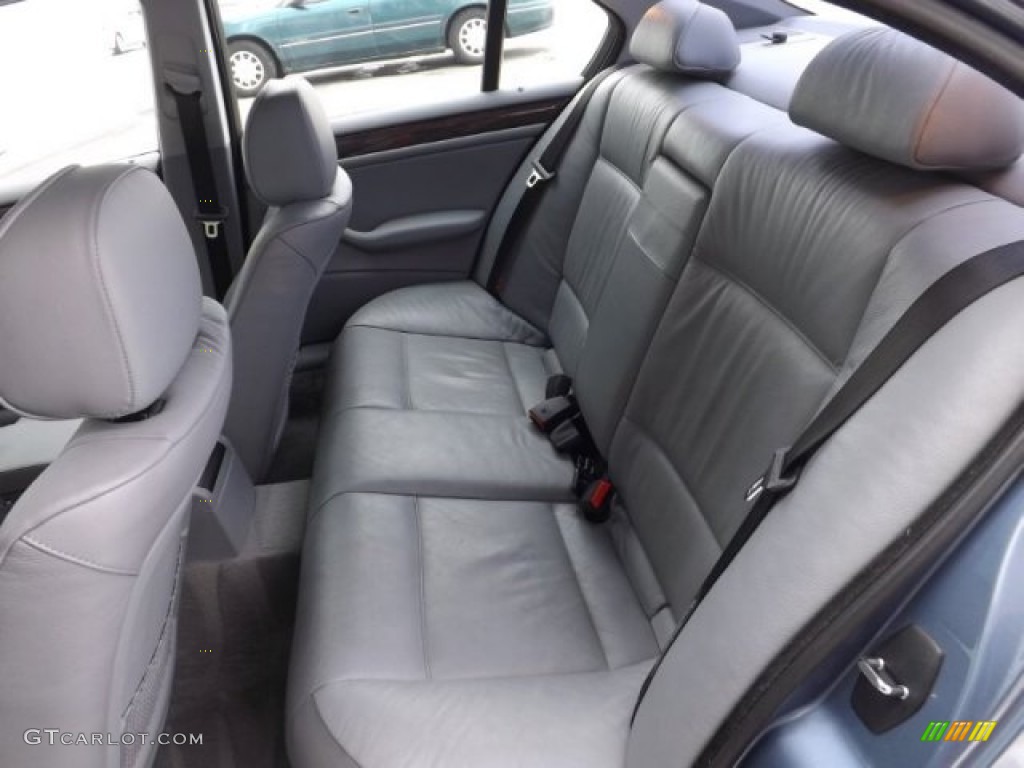 2001 3 Series 330i Sedan - Steel Blue Metallic / Grey photo #6