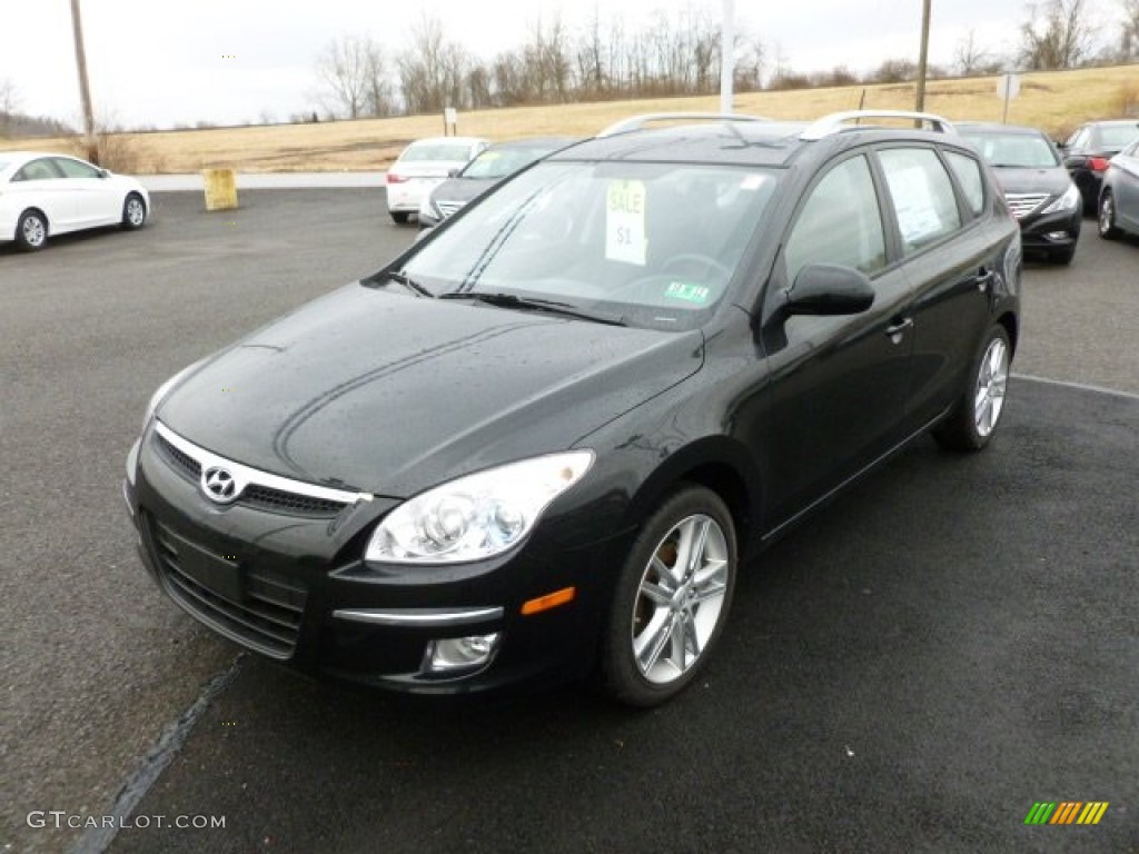 2012 Elantra SE Touring - Black Noir Pearl / Black photo #3