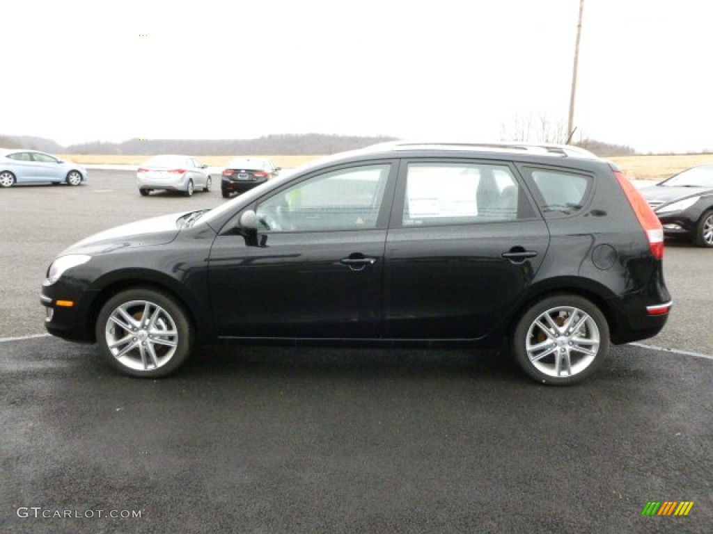 2012 Elantra SE Touring - Black Noir Pearl / Black photo #4