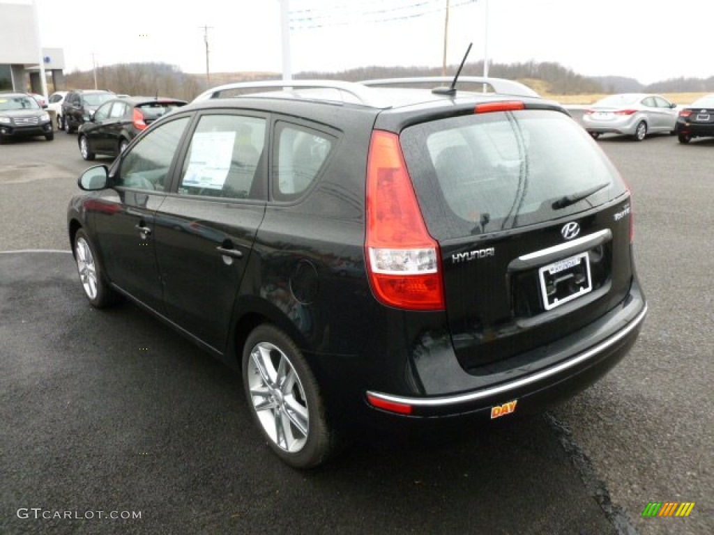 2012 Elantra SE Touring - Black Noir Pearl / Black photo #5