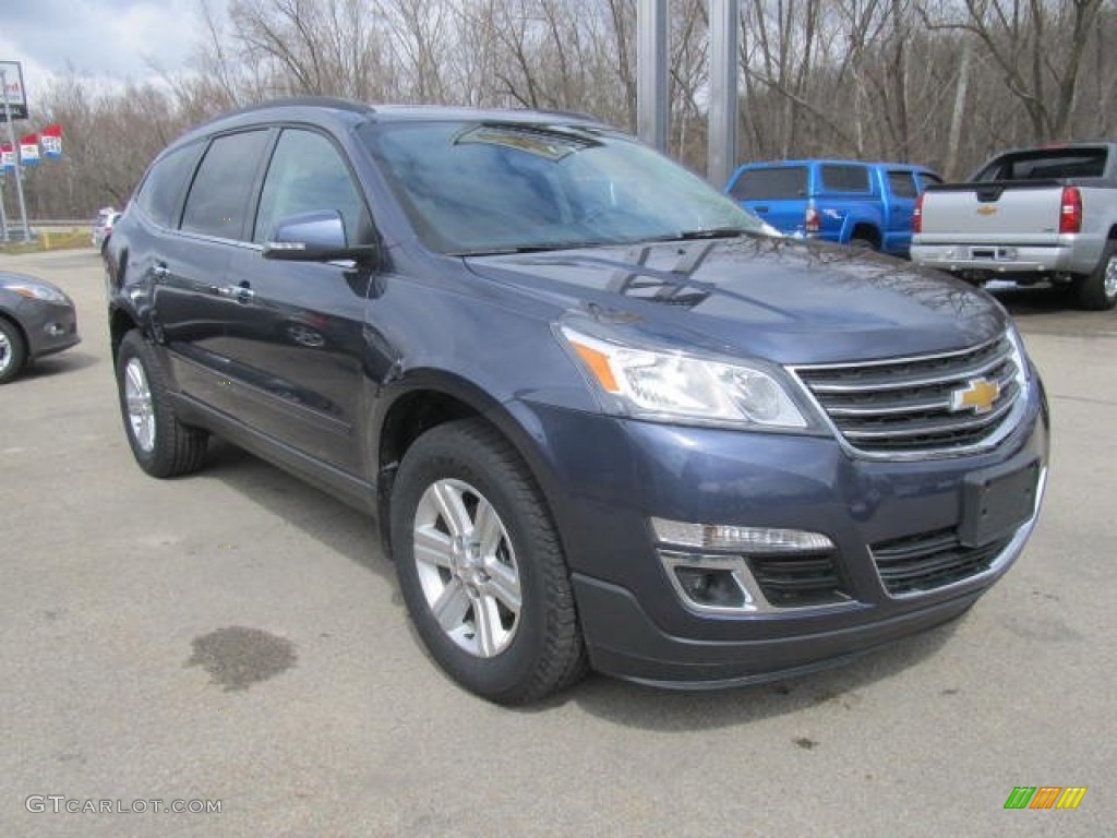 Atlantis Blue Metallic 2013 Chevrolet Traverse LT AWD Exterior Photo #78906445