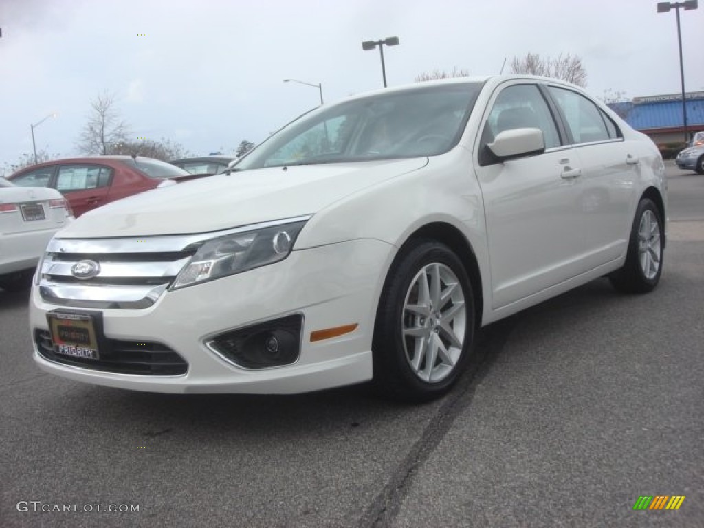 2011 Fusion SEL - White Suede / Medium Light Stone photo #1