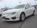 2011 White Suede Ford Fusion SEL  photo #1