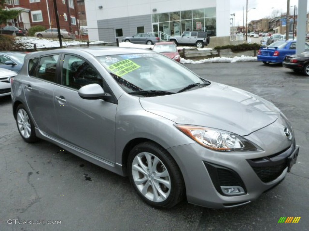 Liquid Silver Metallic 2011 Mazda MAZDA3 s Grand Touring 5 Door Exterior Photo #78909101