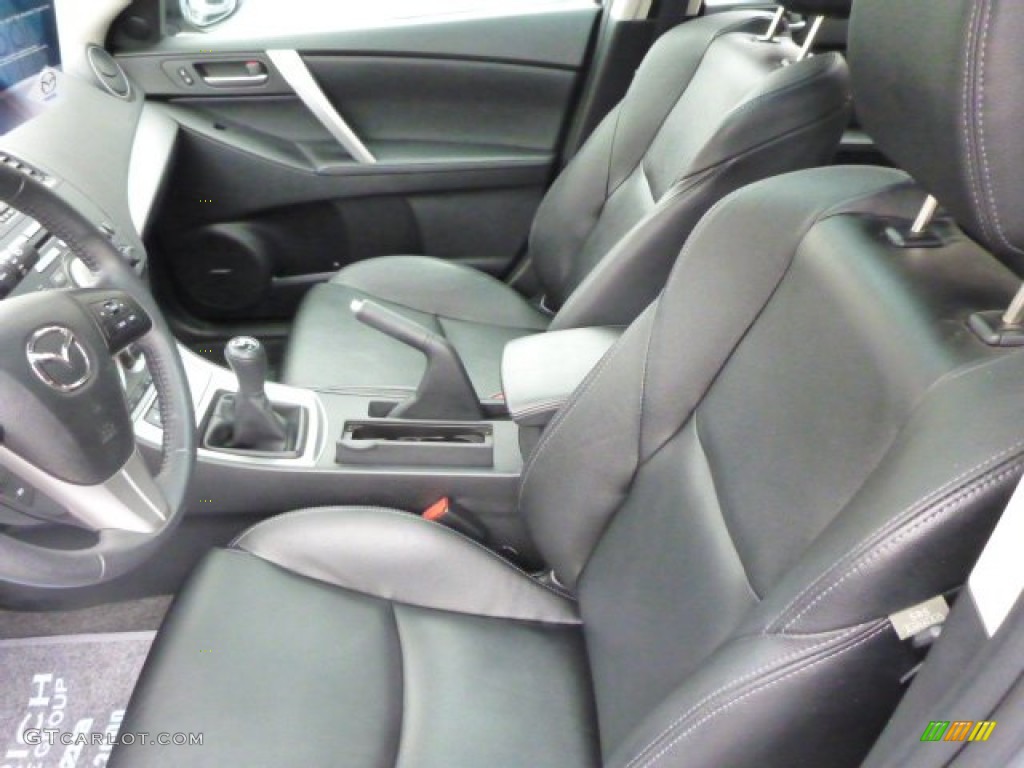 Black Interior 2011 Mazda MAZDA3 s Grand Touring 5 Door Photo #78909118