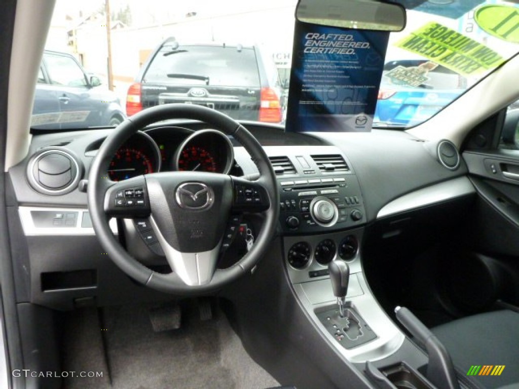 2011 Mazda MAZDA3 s Sport 4 Door Black Dashboard Photo #78909444