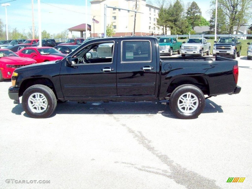 Black 2012 Chevrolet Colorado LT Crew Cab 4x4 Exterior Photo #78910020