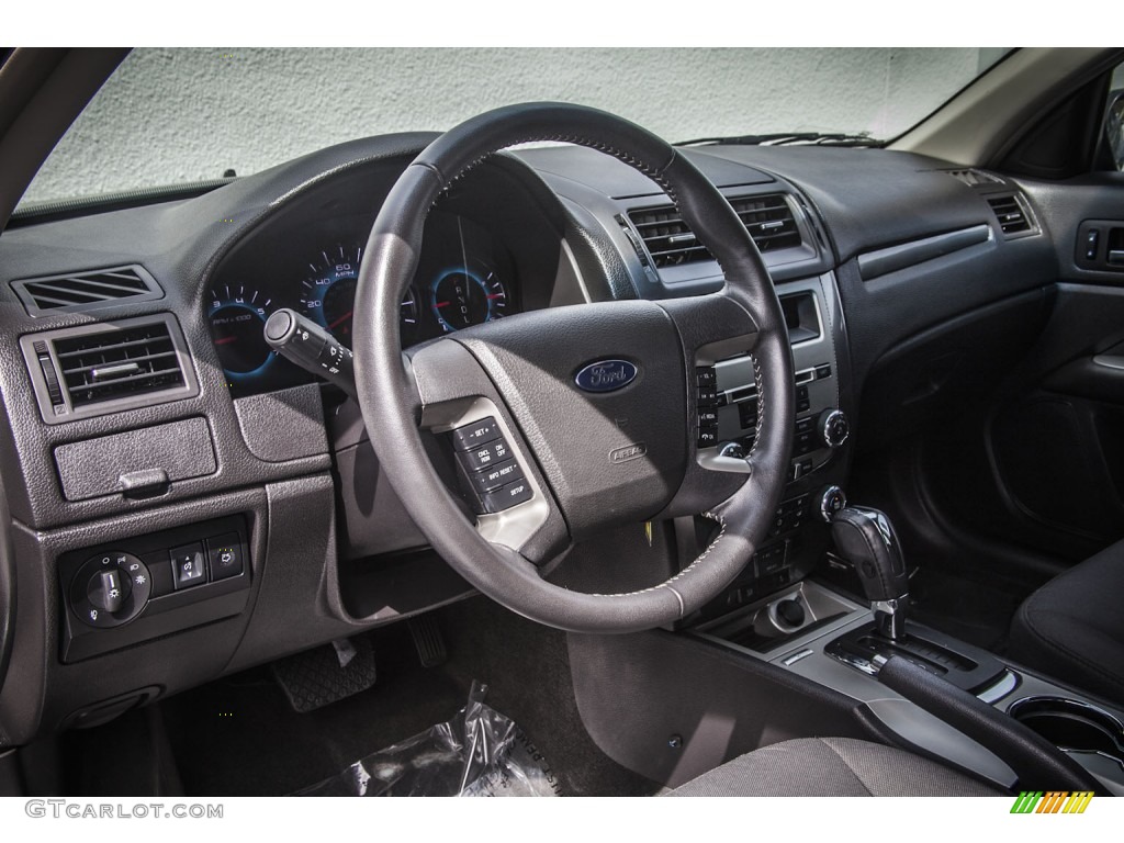 2011 Ford Fusion SEL Charcoal Black Dashboard Photo #78910051