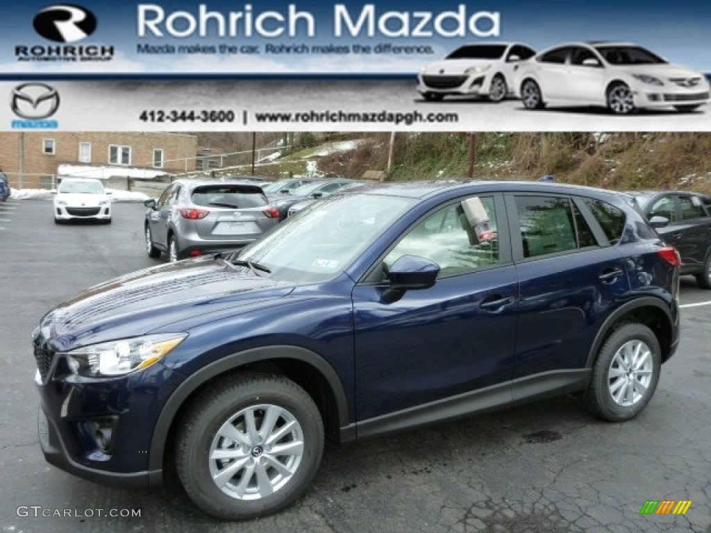 2014 CX-5 Touring AWD - Stormy Blue Mica / Sand photo #1