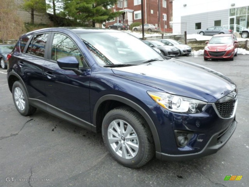 Stormy Blue Mica 2014 Mazda CX-5 Touring AWD Exterior Photo #78910584