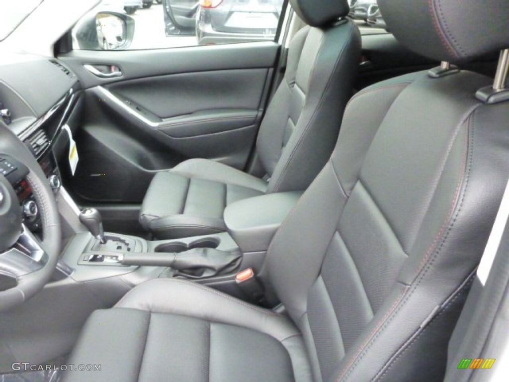 Black Interior 2014 Mazda CX-5 Grand Touring AWD Photo #78911028